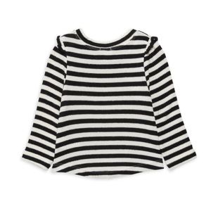 Splendid baby girl black and white striped long sleeve top